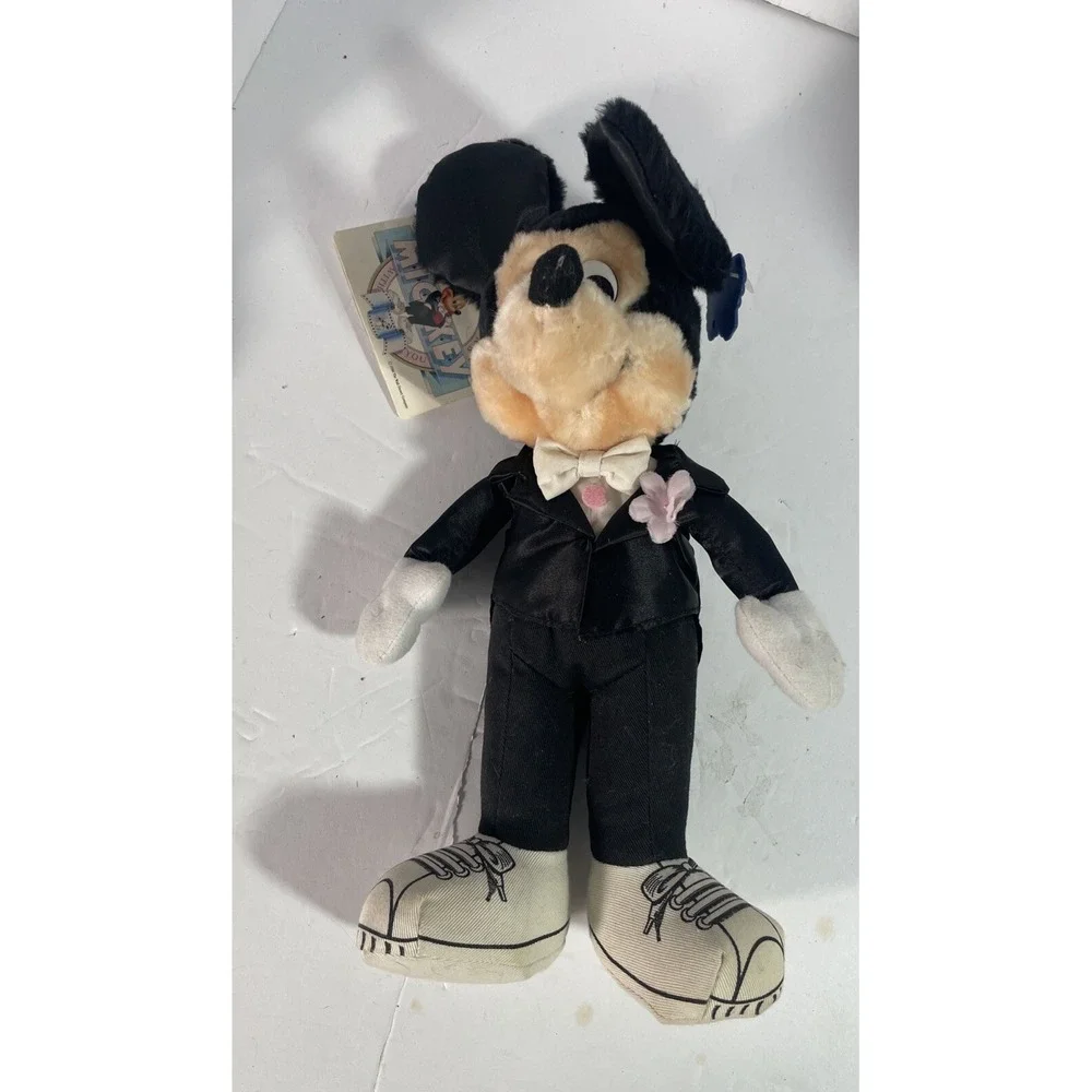 Mickey Mouse 60th anniversary Tuxedo Plush doll 1988 with tags‎